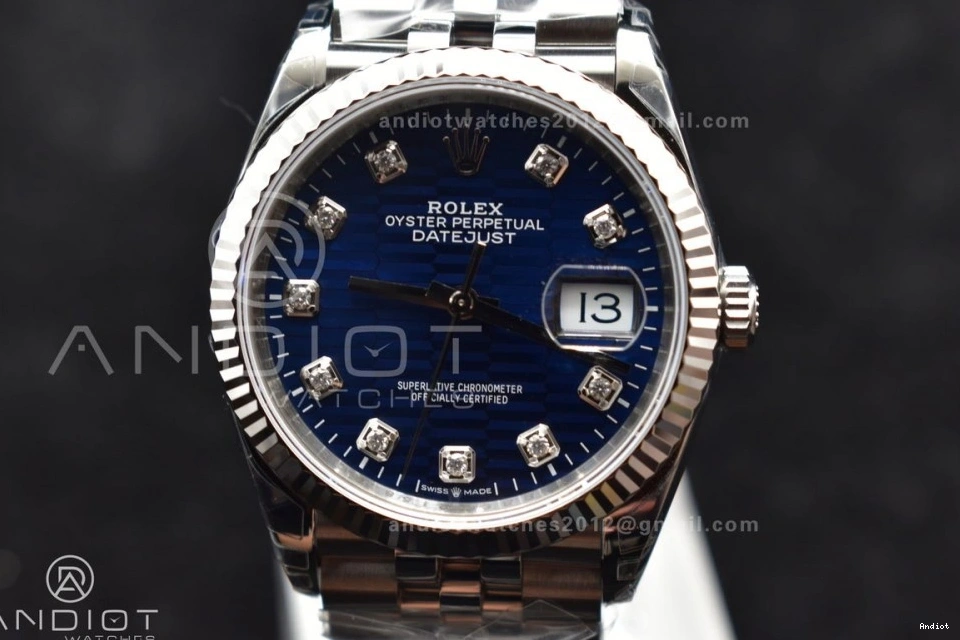 On VS3235 Bracelet SS Dial VSF 36 1:1 Blue Edition DateJust 904L 126234 Best Diamond Jubilee Steel 0411
